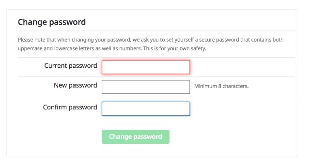 Change Password For Spotify