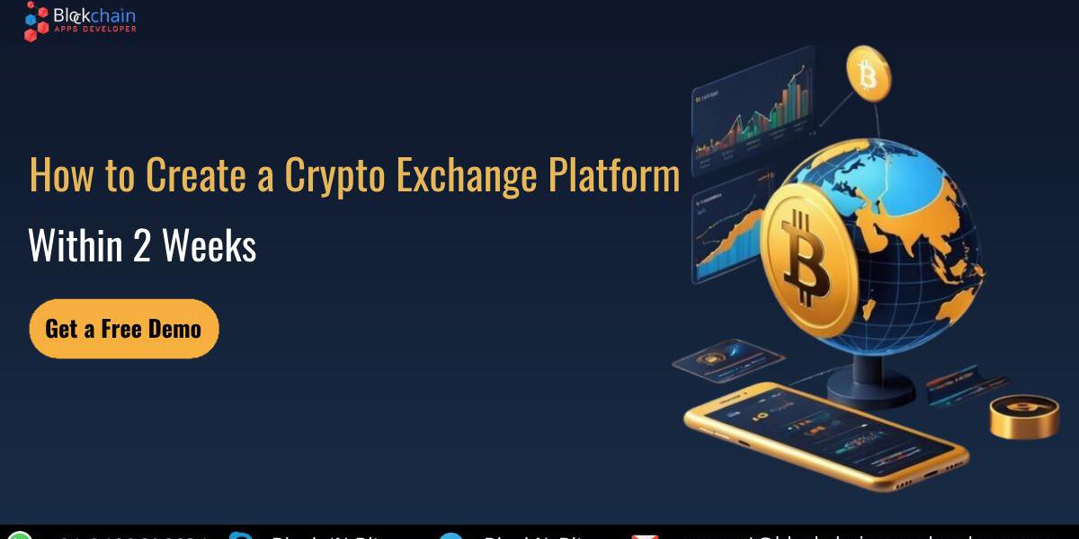 How to Create a Crypto Exchange Platform Within 2 Weeks? : A Step-by-Step Guide by BlockchainAppsDeveloper ??